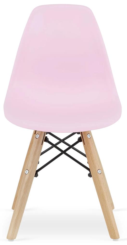 Ružová detská stolička ZUBI