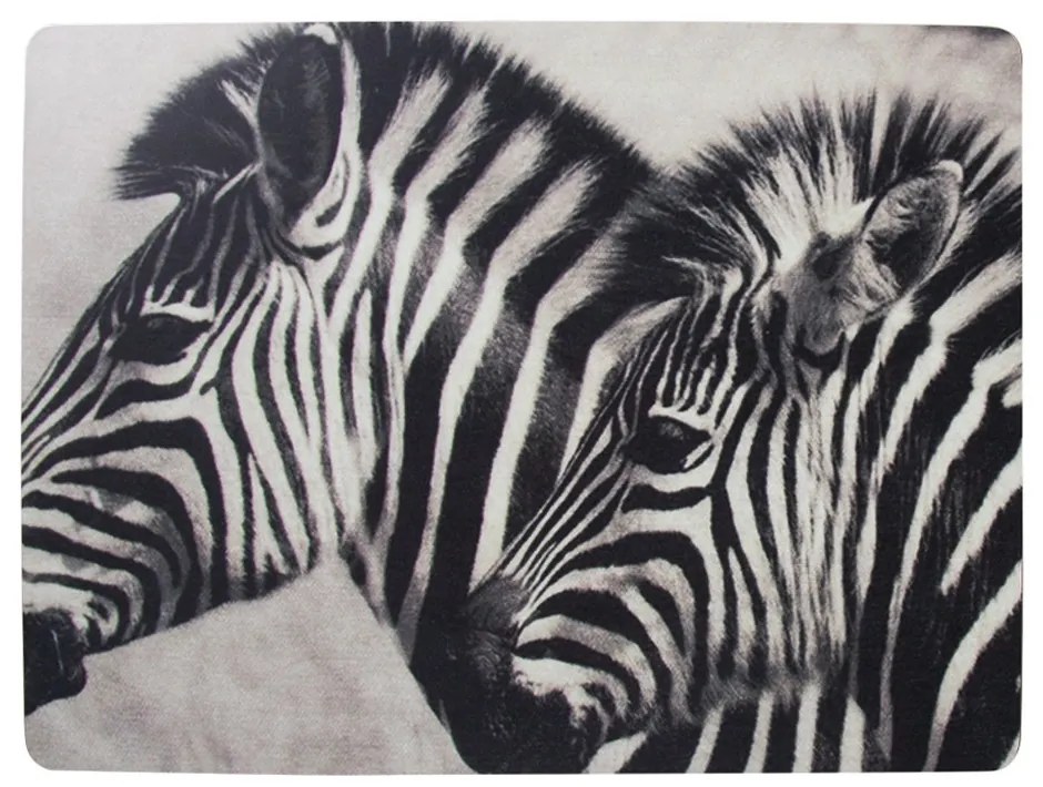 4ks pevné korkové prestieranie Zebras - 30 * 40 * 0,4 cm