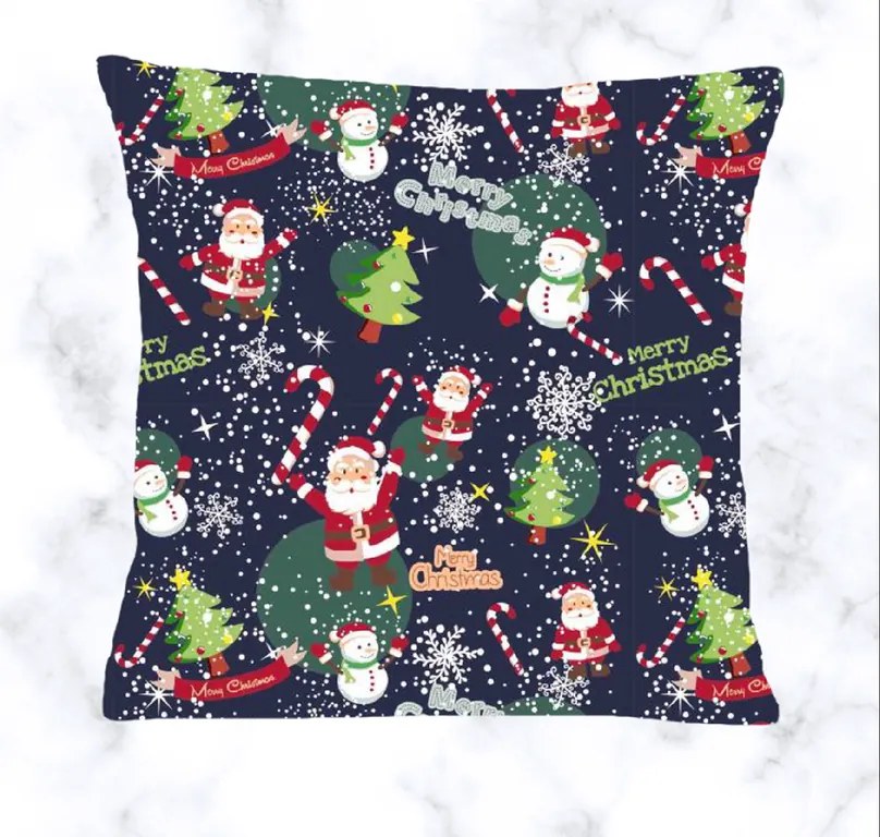 INTERMEDIC SK Obliečka na vankúšik Merry Christmas - modrá 40x40 cm