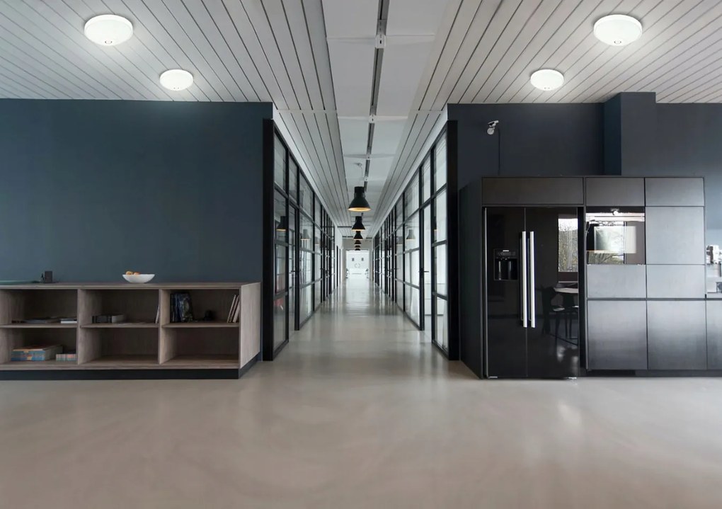 ECOLIGHT LED stropné svietidlo 2xE27 s pohybovým senzorom - sklo