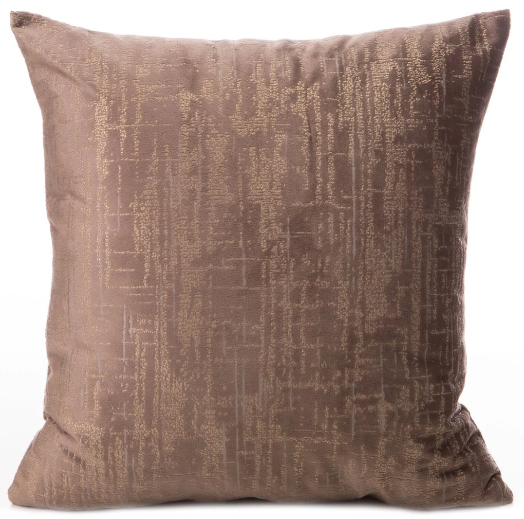 DEKORAČNÁ OBLIEČKA NA VANKÚŠ MARSALA 40X40 CM HNEDÁ