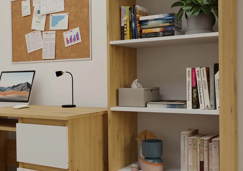 Regál Onyx R60 60 cm dub Artisan/biely