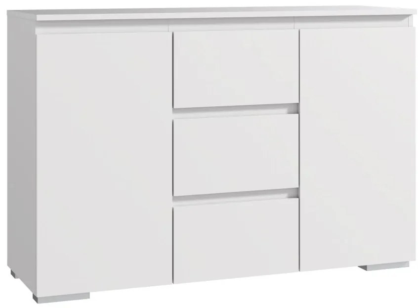 Komoda 120 cm, biela