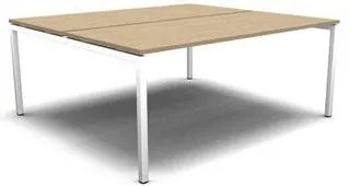 Združený kancelársky stôl MOON U, 180 x 164 x 74 cm, biely/biely