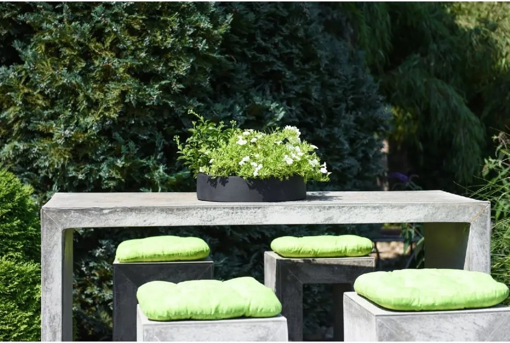 Miska na dekorácie CIRCULO, sklolaminát, Ø 40 cm, antracit