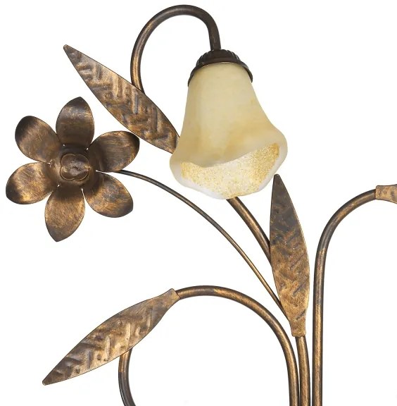 ONLI - Nástenné svietidlo ALGA 3xE14/6W/230V bronzová