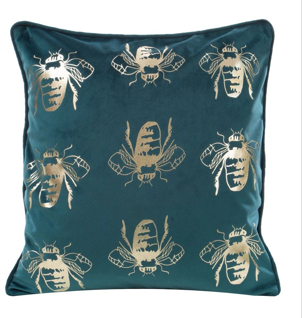 DEKORAČNÁ OBLIEČKA NA VANKÚŠ BLINK15 45X45 CM TMAVOTYRKYSOVÁ