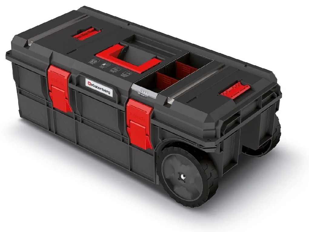 Kistenberg Kufor na náradie s transp. kolieskami X BLOCK TECH čierny 795x380x307