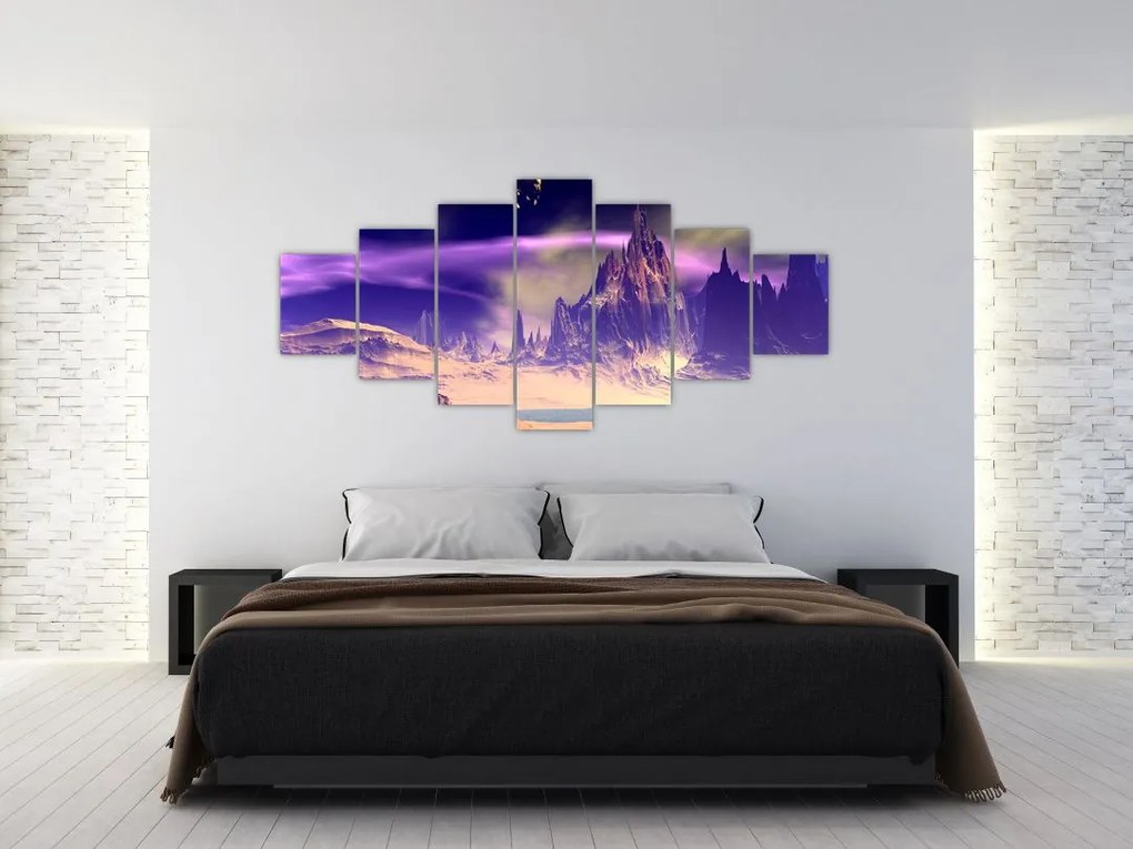 Abstraktný obraz hôr