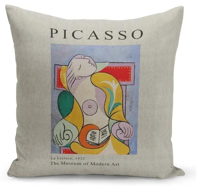 Vankúš s výplňou Kate Louise Picasso Read, 43 x 43 cm