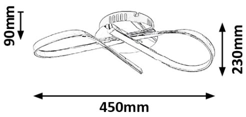 Rabalux 2187 - LED Stropné svietidlo ANIELA LED/20W/230V