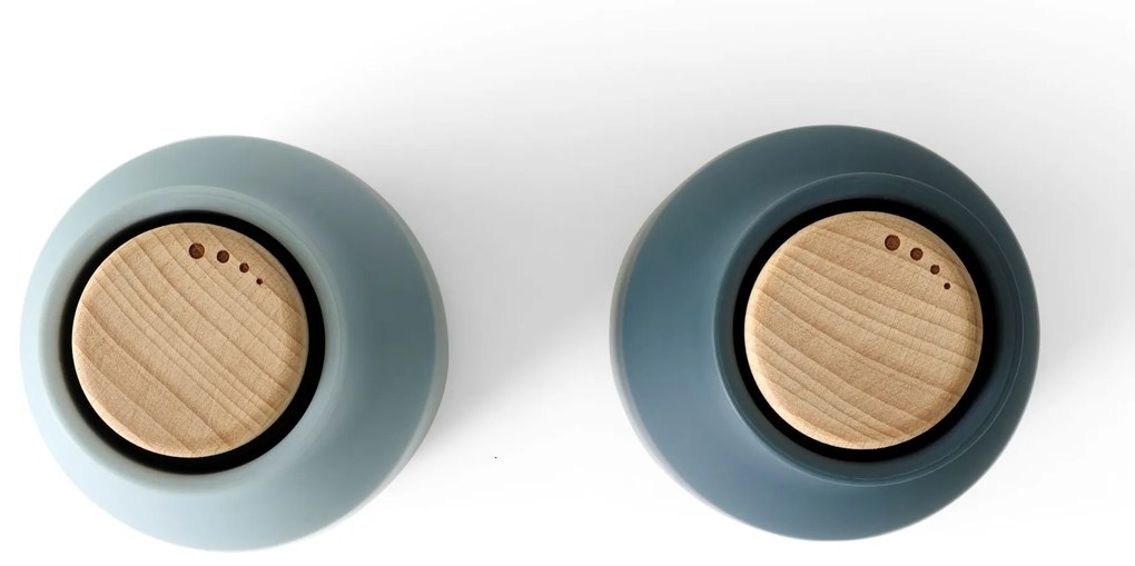Audo Copenhagen Mlynček na soľ a korenie Bottle Blues Beech – set 2 ks