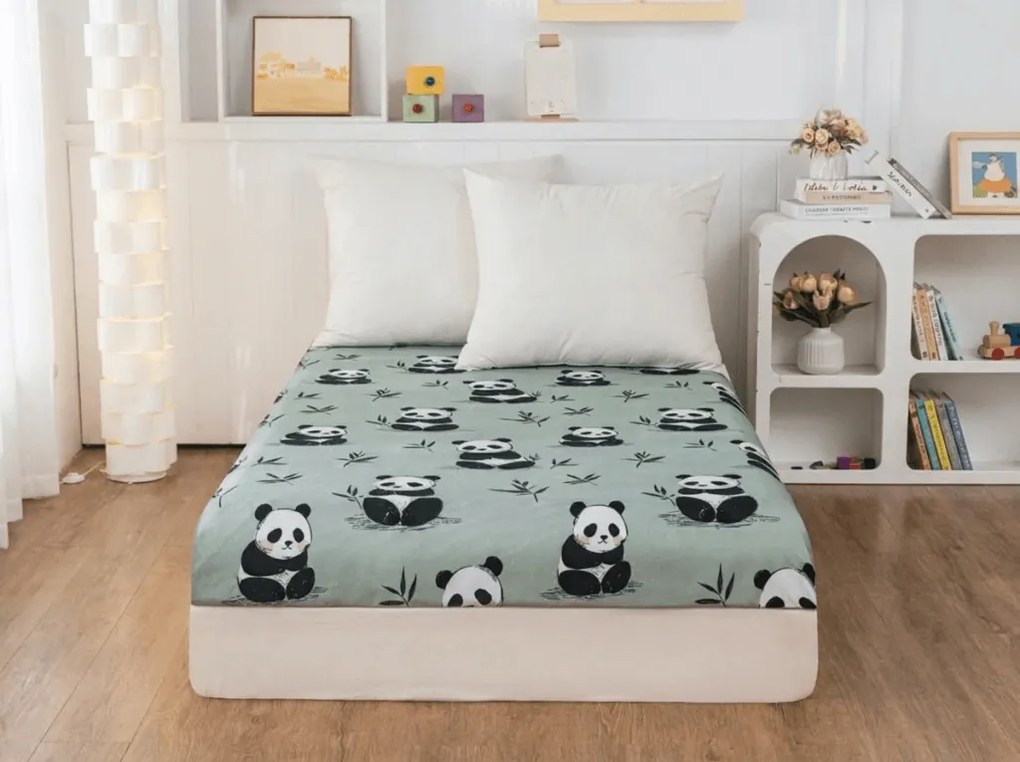 Plachta z mikrovlákna PANDA RELAX mentolová 90x200 cm