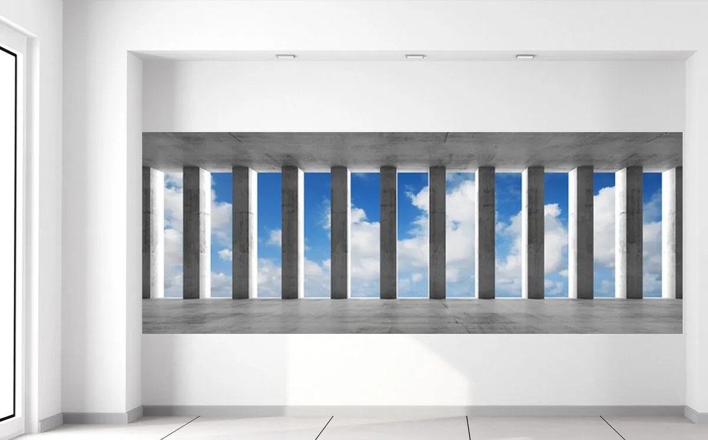 Gario Fototapeta Betónové stĺpy a nebo Veľkosť: 200 x 135 cm, Materiál: Vliesová