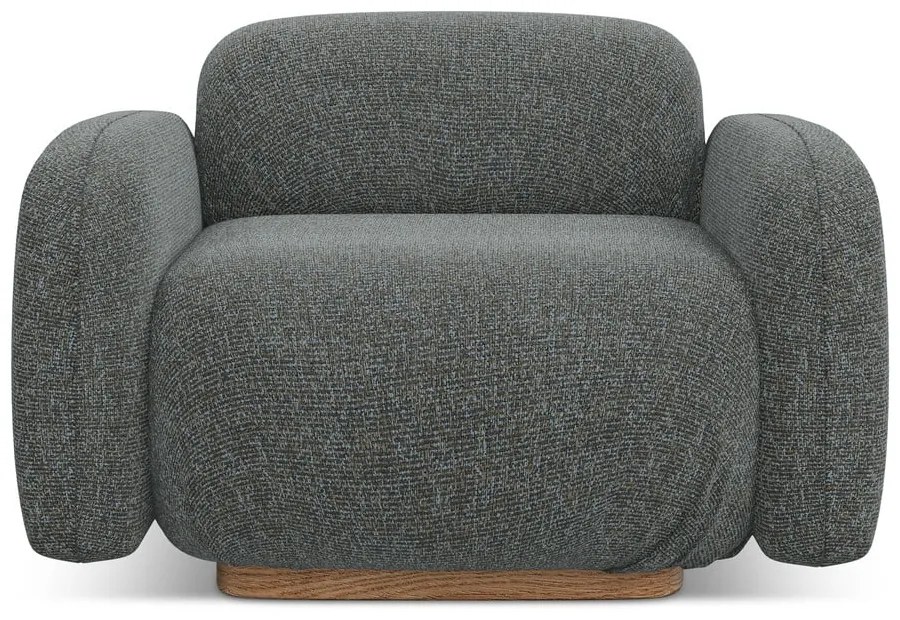 Sivé kreslo Ailani – Makamii