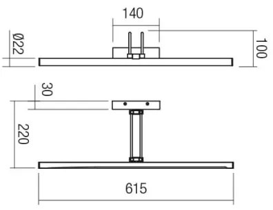 Redo 01-3470 - LED Obrazové svietidlo IKON LED/16,4W/230V 61,5 cm CRI 92 biela