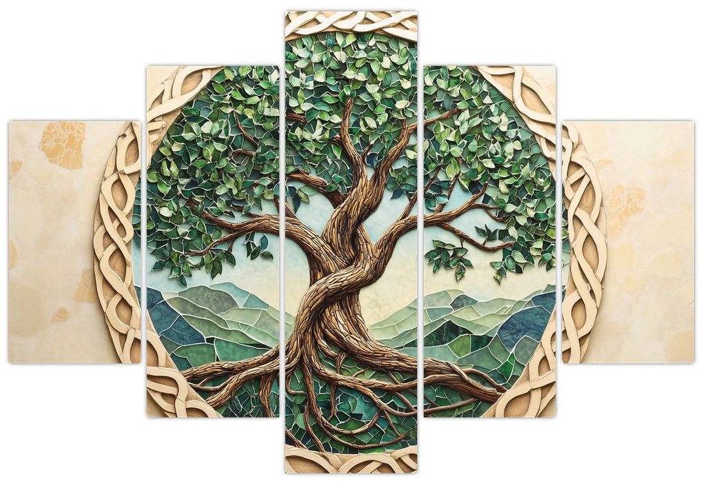 Obraz – Prepletený strom života (150x105 cm)