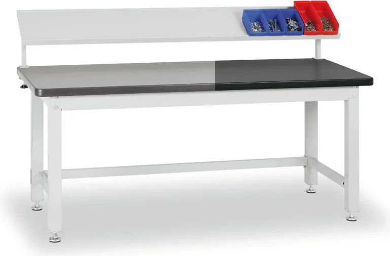 Prídavná kovová polica na náradie pre stoly G4, nosnosť 20 kg, 1500 x 270 x 300 mm