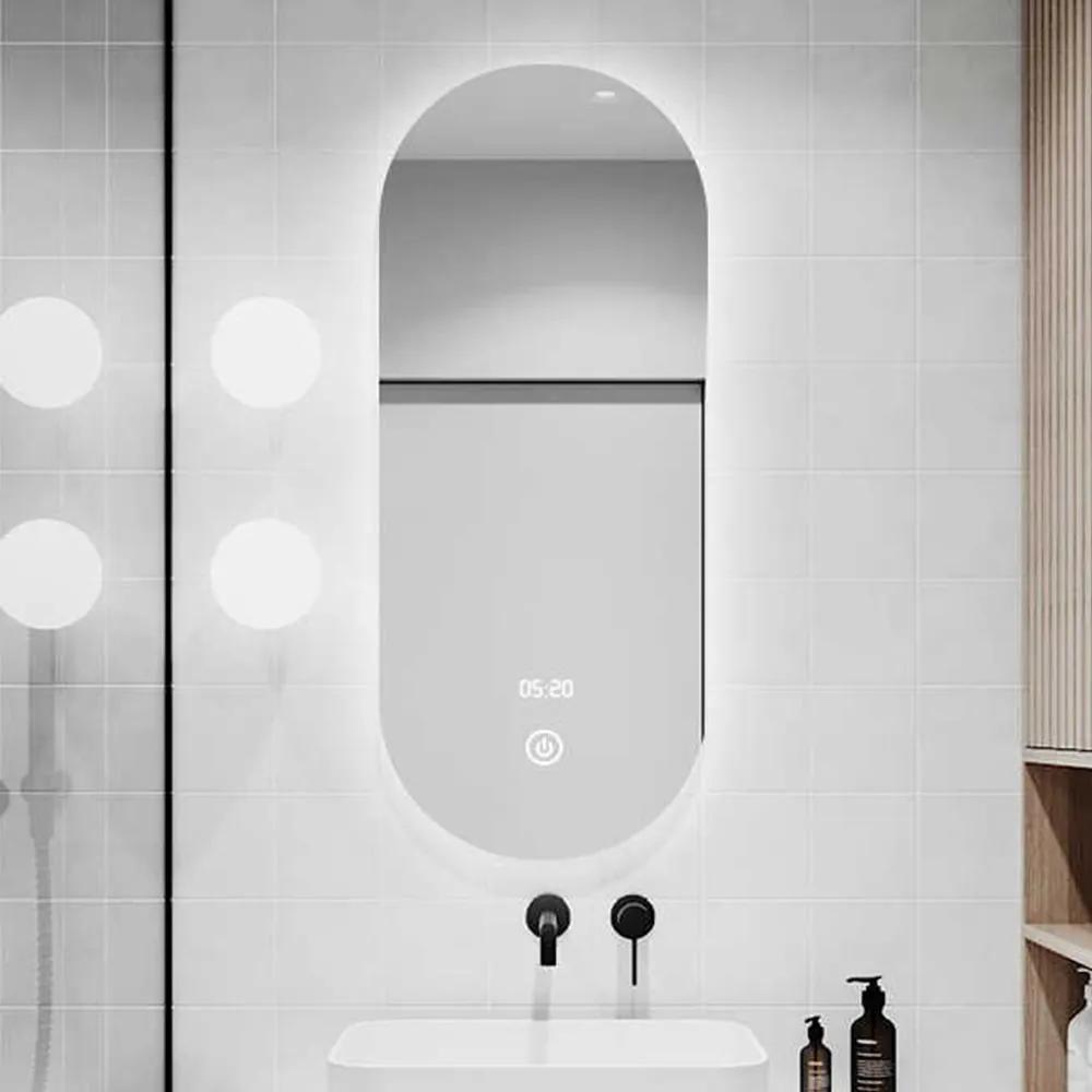 Dizajnové zrkadlo Puro Zeta LED Veľkosť: 50 x 160 cm | BIANO