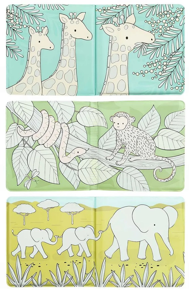 A Little Lovely Company - kúzelná knižka do vody - zvieratká zo savany