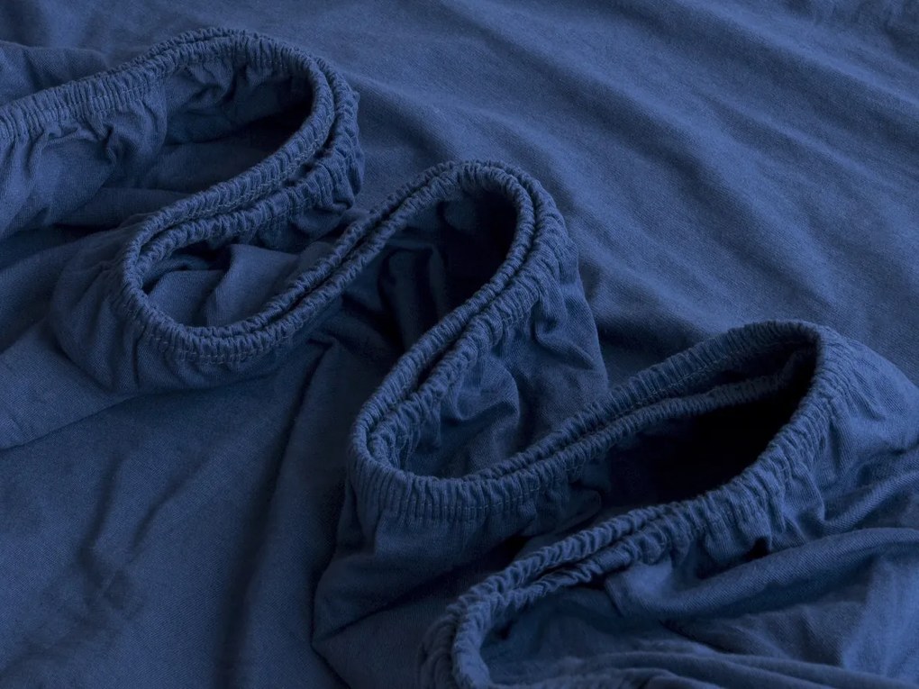 XPOSE® Jersey plachta Exclusive - tmavo modrá 180x200 cm