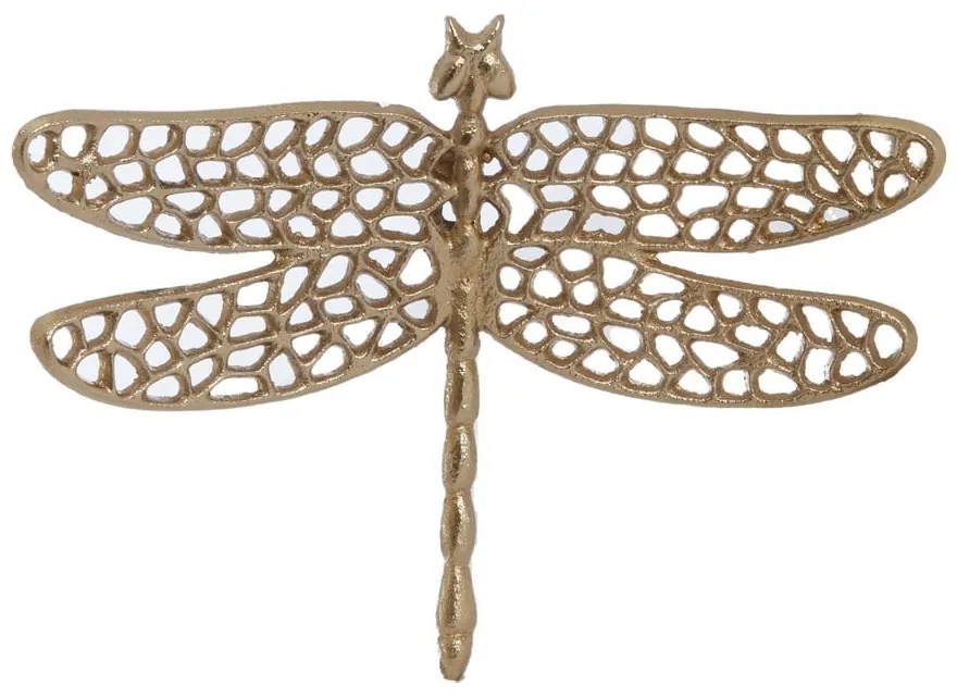 Kovová nástenná dekorácia 24x17,5 cm Dragonfly – Light &amp; Living