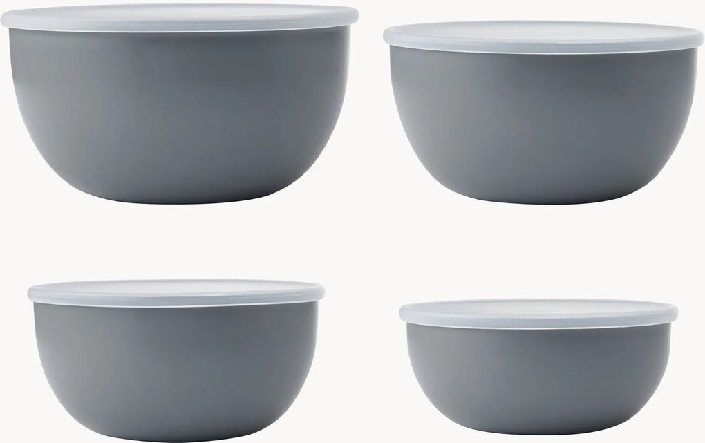 Misky na prípravu jedál's pokrievkami KitchenAid, 4 ks