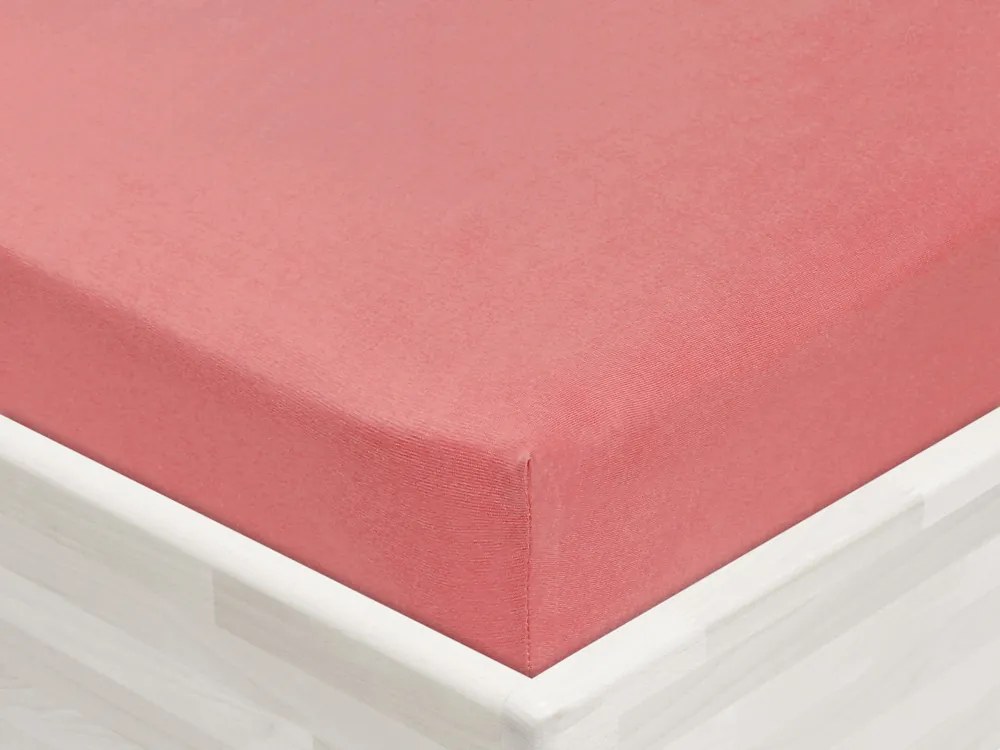 Detské jersey napínacie prestieradlo do postieľky JR-001 Koralové 60 x 120 x 10 cm - do postieľky