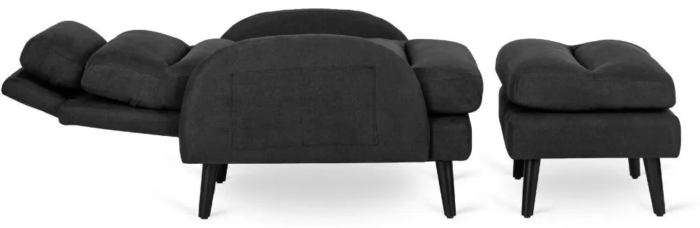 PROXIMA.store - Sklápacie kreslo HENRY FARBA: čierna