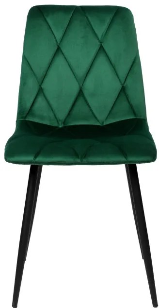 Jedálenská stolička MADISON zamatová, tmavozelená