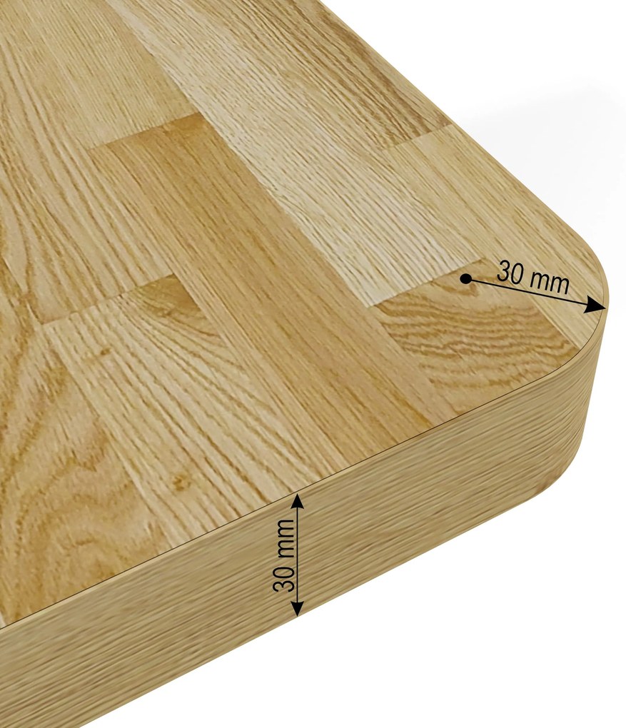 Elektrický PC stolík Natura 140 (dub + čierna). Akcia -20%. Vlastná spoľahlivá doprava až k Vám domov. 1124885