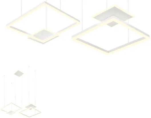 Redo 01-2614 - LED stmievateľný luster na lanku SIGUA LED/137W/230V CRI 90 biela