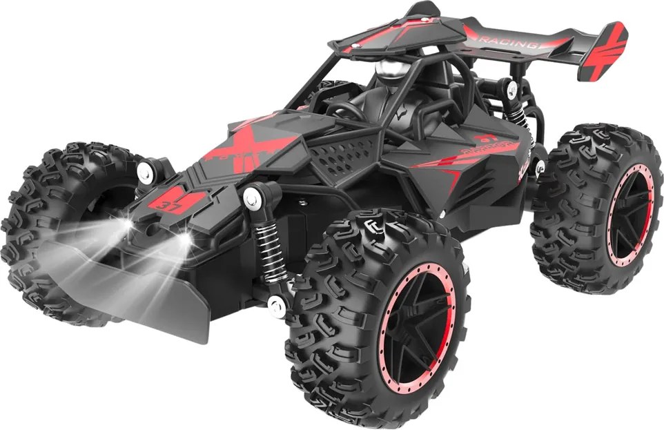 LEAN Toys RC terénne auto na diaľkové ovládanie červené 1:18 20 km/h