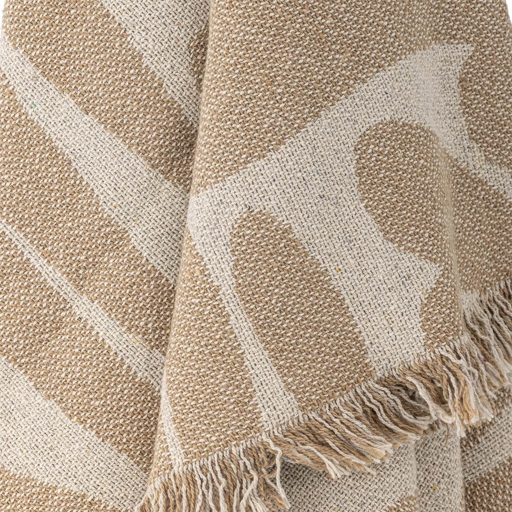Bloomingville Prehoz z recyklovanej bavlny Alk Brown 130 x 160 cm