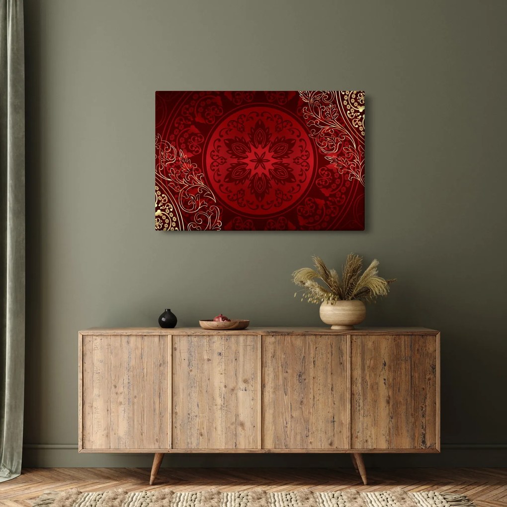 Obraz - Zlaté mandaly (90x60 cm)
