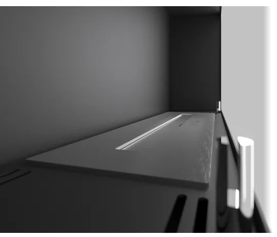 InFire - Nástenný BIO krb 44x91 cm 3kW čierna