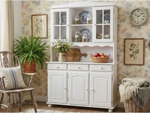 Široká vitrína In-Siena, bielena borovica%