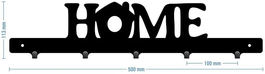 Vešiak na stenu do chodby HOME 50
