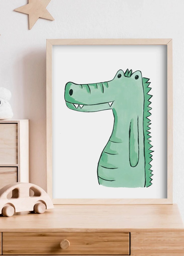 Detský plagát Krokodíl (gramáž 350g/m2)