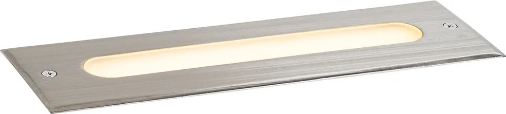 Moderný bodový svietidlo do zeme oceľ 30 cm vrátane LED IP65 - Eline