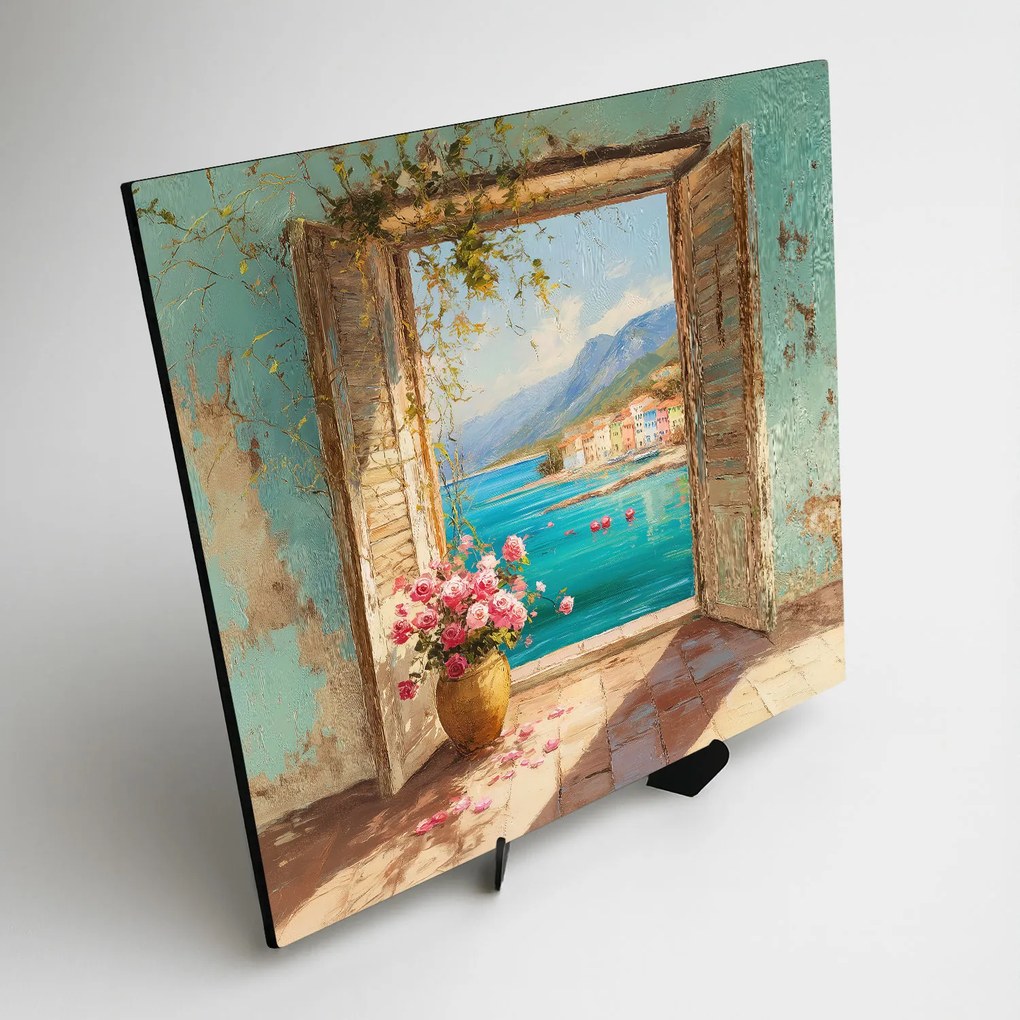 DUBLEZ | Retro obraz na stenu - Otvorené okno