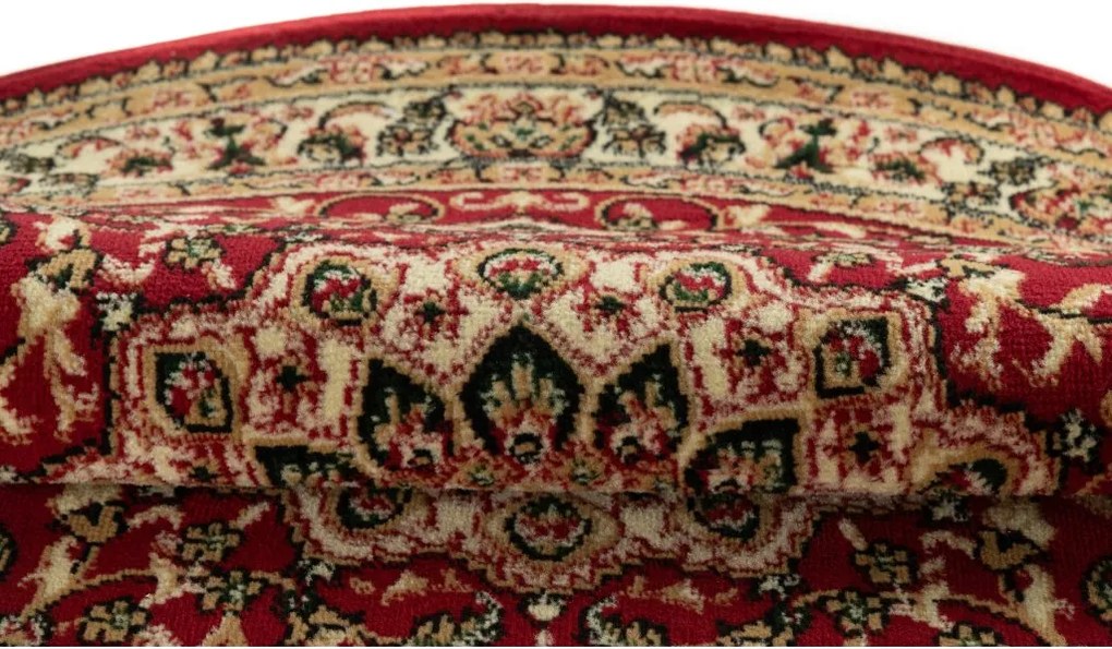 TA Koberec F740A ČERVENÉ ATLASOVÉ KOLESO Rozmer: 100x100 cm