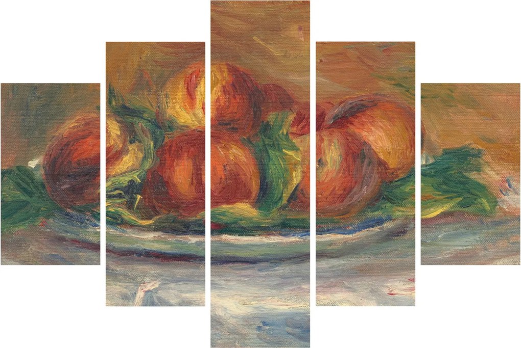 Obraz - Auguste Renoir, Peaches on a Plate, reprodukcia (150x105 cm)