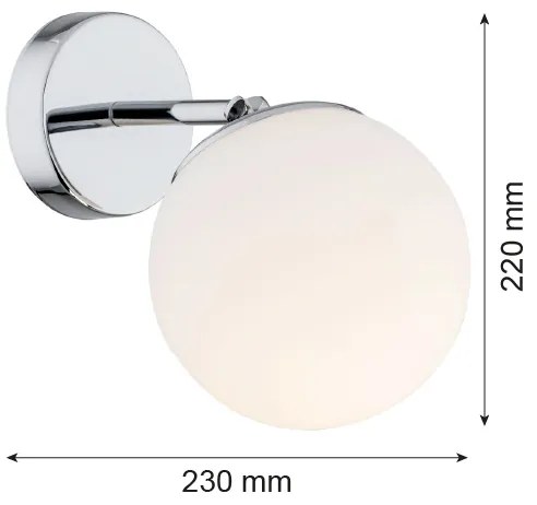 Argon 3988 - Nástenná lampa SATELITE 1xE27/15W/230V lesklý chróm