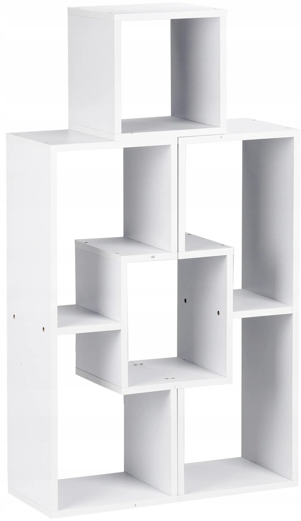 Regál na knihy, modulárna skriňa, komoda, police, BIELA