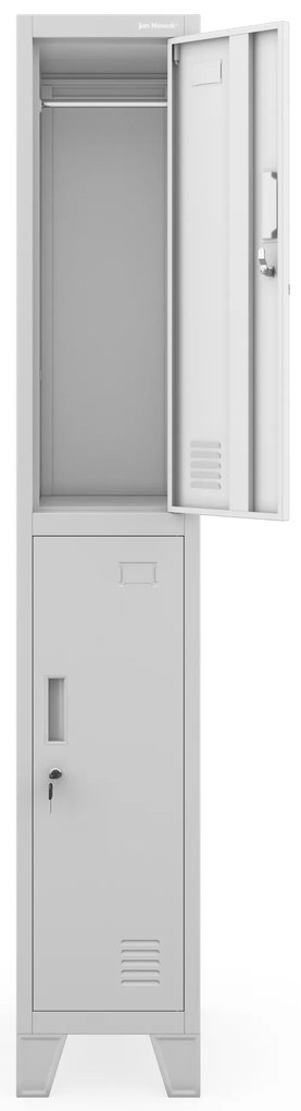 Pracovná odevná skriňa BHP sivá: BARTEK 1 Plus