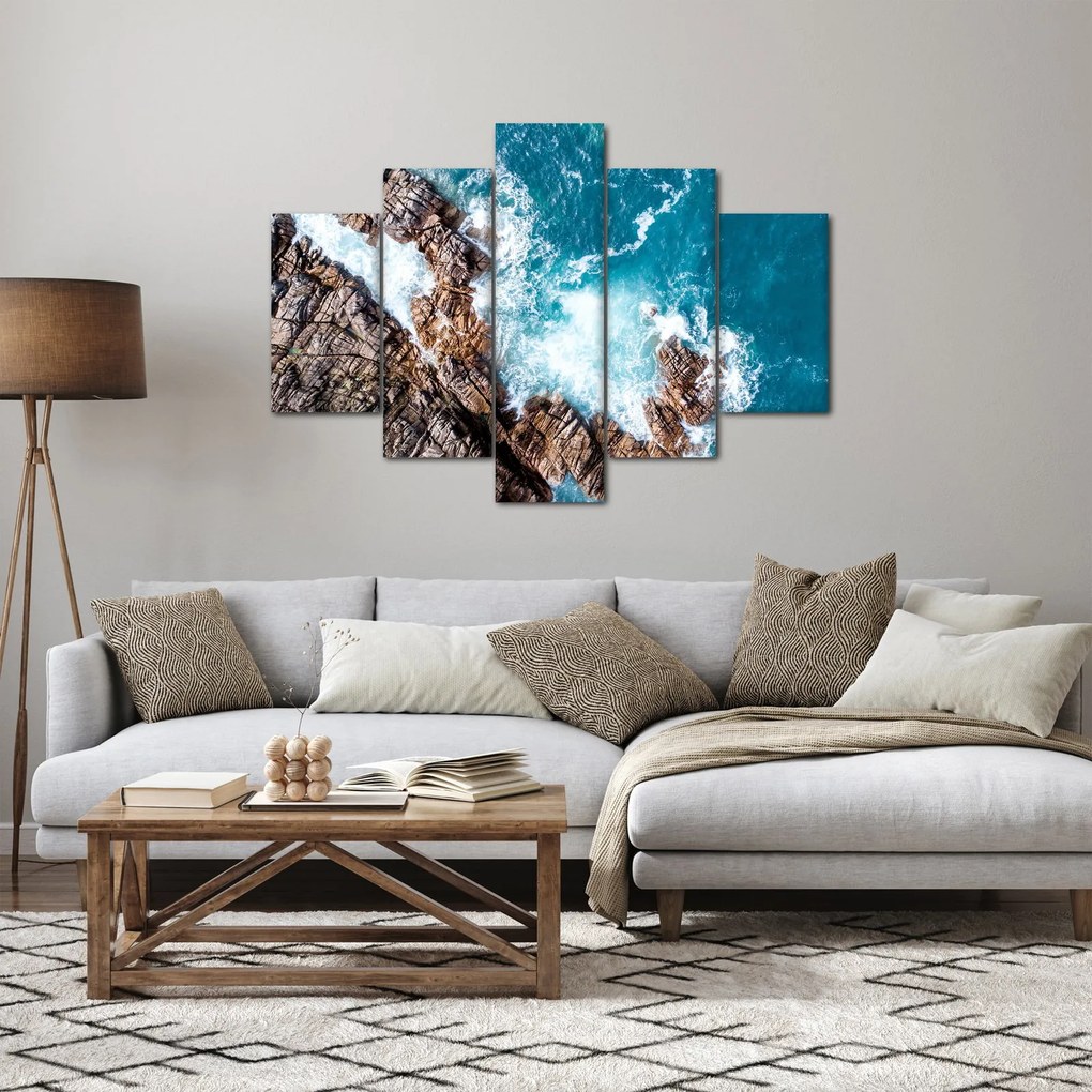 Obraz skál a mora (150x105 cm)