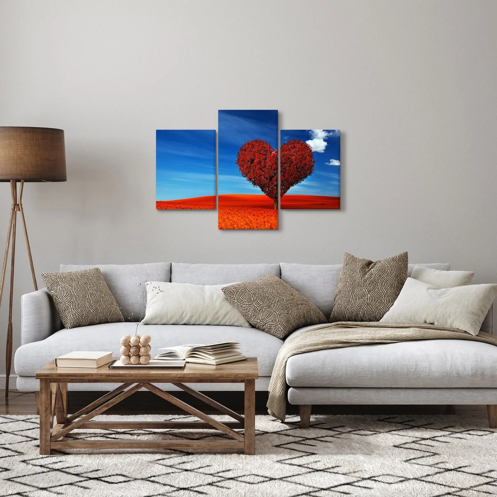 Obraz - Srdce zo stromu (90x60 cm)