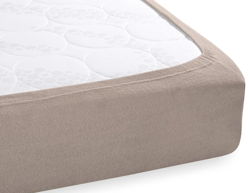 Froté napínacie prestieradlo FR-027 Sivohnedé 200 x 220 - výška 20 cm