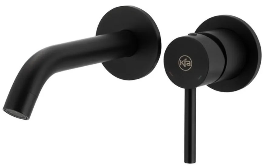 Batéria podomietková umývadlová Moza Black